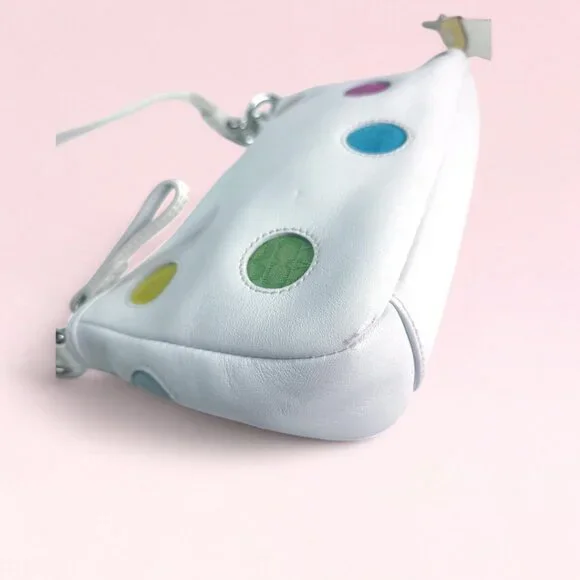 COACH Vintage White Mini Dots Bag 3677 - Picture 8 of 9